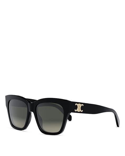 CELINE Triomphe 55MM Geometric Sunglasses.